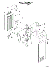 05 - Air Flow parts for Estate Refrigerator TS22AFXKQ04 from AppliancePartsPros.com