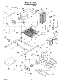 10 - Unit parts for Estate Refrigerator TS22AFXKQ04 from AppliancePartsPros.com