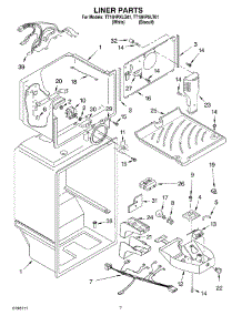 05 - Liner parts for Estate Refrigerator TT18HPXLQ01 from AppliancePartsPros.com