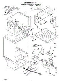 03 - Liner parts for Estate Refrigerator TT21AKXKT02 from AppliancePartsPros.com