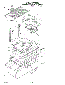 05 - Shelf, Optional parts for Estate Refrigerator TT21AKXKQ02 from AppliancePartsPros.com