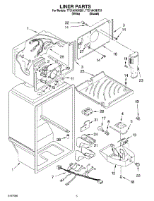 03 - Liner parts for Estate Refrigerator TT21AKXKT01 from AppliancePartsPros.com