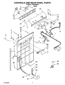 02 - Controls And Rear Panel Parts parts for Estate Washer ETW4400WQ0 from AppliancePartsPros.com