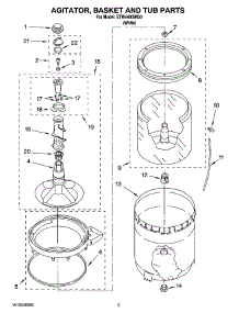 03 - Agitator, Basket And Tub Parts parts for Estate Washer ETW4400WQ0 from AppliancePartsPros.com