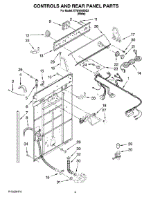 02 - Controls And Rear Panel Parts parts for Estate Washer ETW4100SQ3 from AppliancePartsPros.com