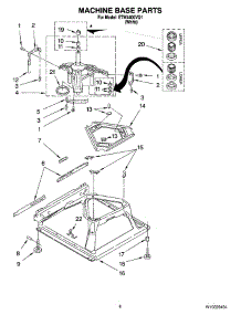05 - Machine Base Parts parts for Estate Washer ETW4400VQ2 from AppliancePartsPros.com