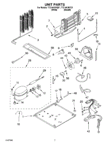04 - Unit parts for Estate Refrigerator TT21AKXKT01 from AppliancePartsPros.com