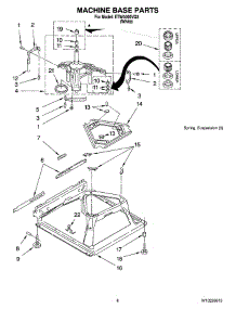 05 - Machine Base Parts parts for Estate Washer ETW4400VQ3 from AppliancePartsPros.com