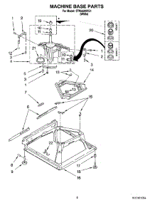 05 - Machine Base Parts parts for Estate Washer ETW4400VQ1 from AppliancePartsPros.com