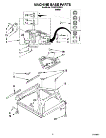 05 - Machine Base Parts parts for Estate Washer TAWB300RW1 from AppliancePartsPros.com