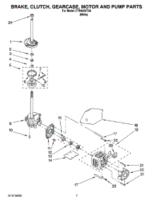 04 - Brake, Clutch, Gearcase, Motor And Pump Parts parts for Estate Washer ETW4450TQ0 from AppliancePartsPros.com