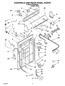 02 - Controls And Rear Panel Parts parts for Estate Washer ETW4300SQ0 from AppliancePartsPros.com