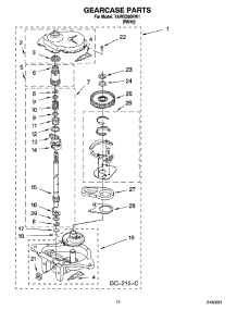 08 - Gearcase Parts parts for Estate Washer TAWB300RW1 from AppliancePartsPros.com