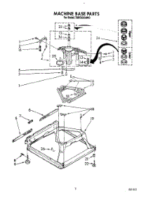 08 - Machine Base parts for Estate Washer TAWS690AW0 from AppliancePartsPros.com