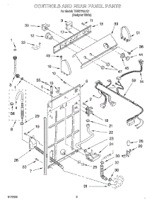 02 - Controls And Rear Panel parts for Estate Washer TAWX700JQ1 from AppliancePartsPros.com
