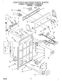 02 - Controls And Rear Panel parts for Estate Washer TAWS680BN0 from AppliancePartsPros.com