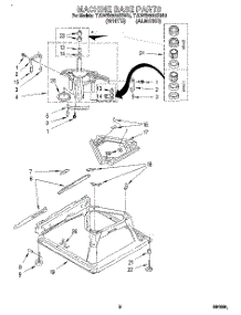 06 - Machine Base parts for Estate Washer TAWS680BN0 from AppliancePartsPros.com