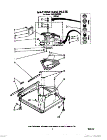 07 - Machine Base parts for Estate Washer TAWL200WW0 from AppliancePartsPros.com