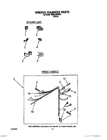 08 - Wiring Harness parts for Estate Washer TAWL200WW0 from AppliancePartsPros.com
