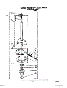 09 - Brake And Drive Tube parts for Estate Washer TAWL200WW0 from AppliancePartsPros.com