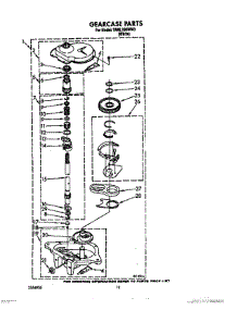 10 - Gearcase parts for Estate Washer TAWL200WW0 from AppliancePartsPros.com