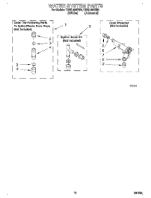 10 - Water System parts for Estate Washer TAWL650BN0 from AppliancePartsPros.com