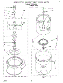 03 - Agitator, Basket And Tub parts for Estate Washer TAWS700DQ0 from AppliancePartsPros.com
