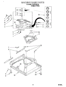 05 - Machine Base parts for Estate Washer TAWS700DQ0 from AppliancePartsPros.com