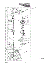 08 - Gearcase parts for Estate Washer TAWS700DQ0 from AppliancePartsPros.com