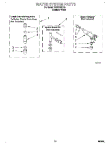09 - Water System parts for Estate Washer TAWS700DQ0 from AppliancePartsPros.com