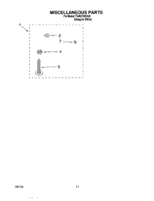 10 - Miscellaneous, Lit / Optional parts for Estate Washer TAWS700DQ0 from AppliancePartsPros.com