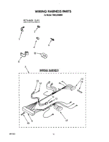 09 - Wiring Harness parts for Estate Washer TAWL650AW0 from AppliancePartsPros.com