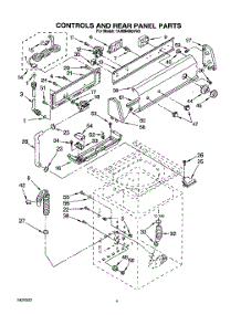 03 - Controls And Rear Panel parts for Estate Washer TAWM400AW0 from AppliancePartsPros.com