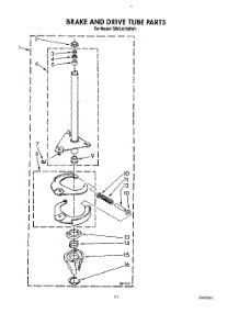 10 - Brake And Drive Tube parts for Estate Washer TAWL610WW1 from AppliancePartsPros.com