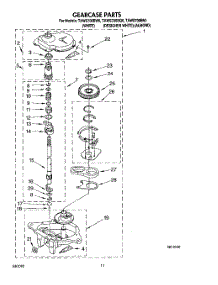 09 - Gearcase parts for Estate Washer TAWS700BN0 from AppliancePartsPros.com