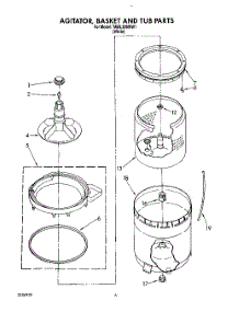 05 - Agitator, Basket And Tub parts for Estate Washer TAWL200WW1 from AppliancePartsPros.com