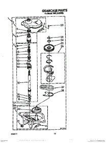 10 - Gearcase parts for Estate Washer TAWL610WW0 from AppliancePartsPros.com