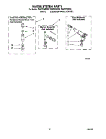 10 - Water System parts for Estate Washer TAWS700BW0 from AppliancePartsPros.com