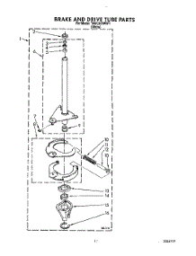 10 - Brake And Drive Tube parts for Estate Washer TAWL200WW1 from AppliancePartsPros.com