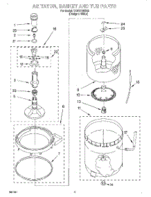 03 - Agitator, Basket And Tub parts for Estate Washer TAWS700EQ2 from AppliancePartsPros.com