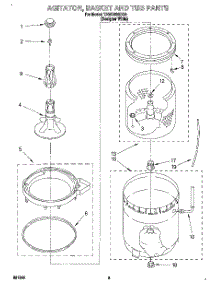 03 - Agitator, Basket And Tub parts for Estate Washer TAWB600DQ0 from AppliancePartsPros.com