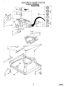 05 - Machine Base parts for Estate Washer TAWB600DQ0 from AppliancePartsPros.com