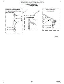 09 - Water System parts for Estate Washer TAWB600DQ0 from AppliancePartsPros.com