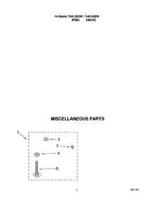 03 - Miscellaneous parts for Estate Washer TAWL650BW1 from AppliancePartsPros.com