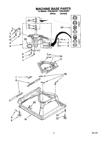 06 - Machine Base parts for Estate Washer TAWL650BW1 from AppliancePartsPros.com