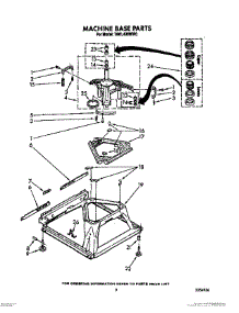07 - Machine Base parts for Estate Washer TAWL400WW0 from AppliancePartsPros.com