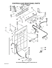02 - Controls And Rear Panel Parts parts for Estate Washer ETW4400XQ0 from AppliancePartsPros.com