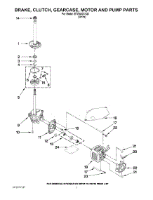 04 - Brake, Clutch, Gearcase, Motor And Pump Parts parts for Estate Washer ETW4400XQ0 from AppliancePartsPros.com