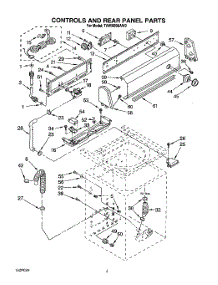 03 - Controls And Rear Panel parts for Estate Washer TAWM200AW0 from AppliancePartsPros.com