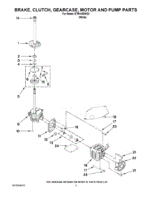 04 - Brake, Clutch, Gearcase, Motor And Pump Parts parts for Estate Washer ETW4400WQ1 from AppliancePartsPros.com